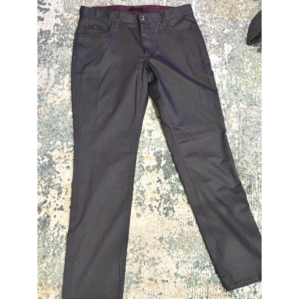 Robert Graham Black/Gray Dress Pants EUC36X33